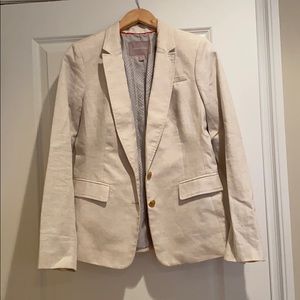 Cream Linen Blazer